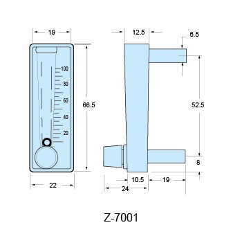 Z-7001、Z-7002、Z-7003面板式流量計